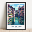 Strasbourg Minimalist Wall Art