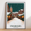 Strasbourg Minimalist Wall Art