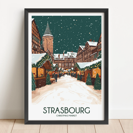 Strasbourg Modern Travel Poster