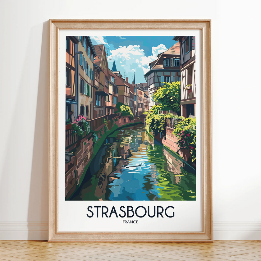 Strasbourg Souvenir Poster Print