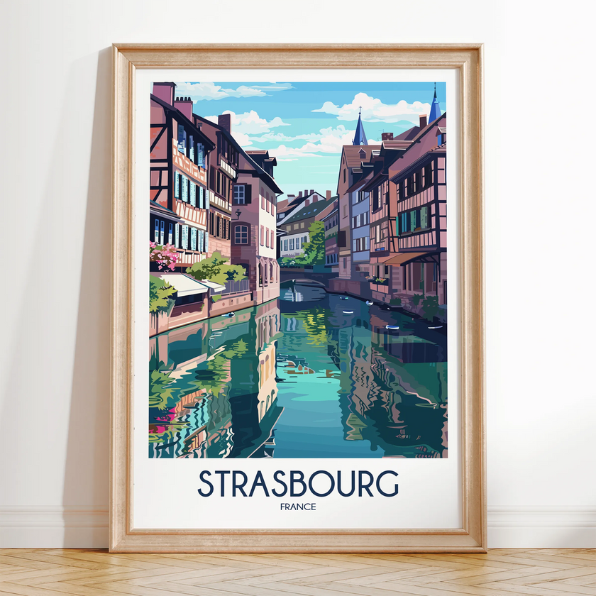 Strasbourg Souvenir Poster Print