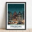 Strasbourg Souvenir Poster Print