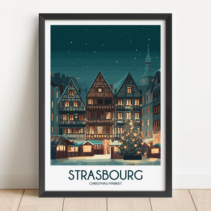 Strasbourg Souvenir Poster Print