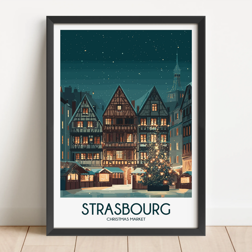 Strasbourg Souvenir Poster Print