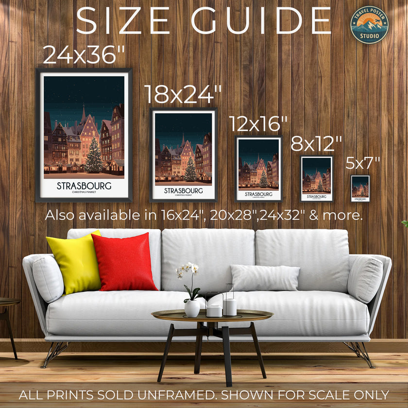 Strasbourg Vintage Style Print