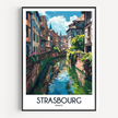 Strasbourg Vintage Style Print