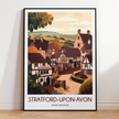 Stratford-Upon-Avon Modern Travel Poster