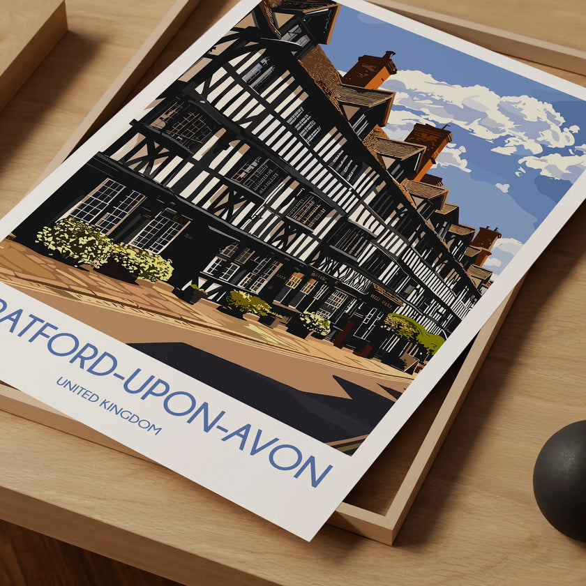 Stratford-Upon-Avon Vintage Style Print
