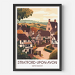 Stratford-Upon-Avon Vintage Style Print