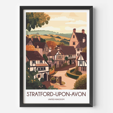 Stratford-Upon-Avon Vintage Style Print