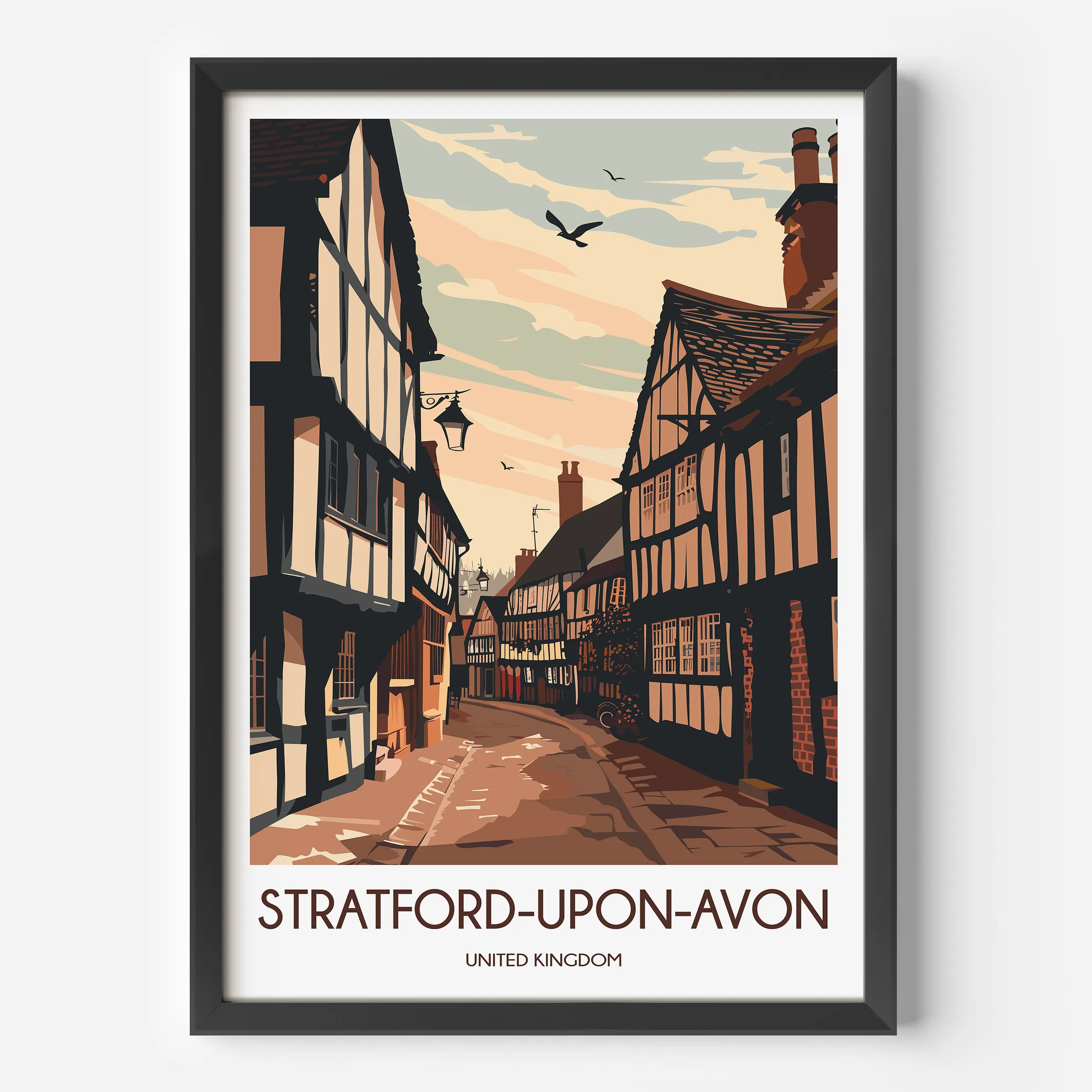 Stratford-Upon-Avon Vintage Style Print