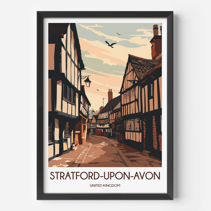 Stratford-Upon-Avon Vintage Style Print