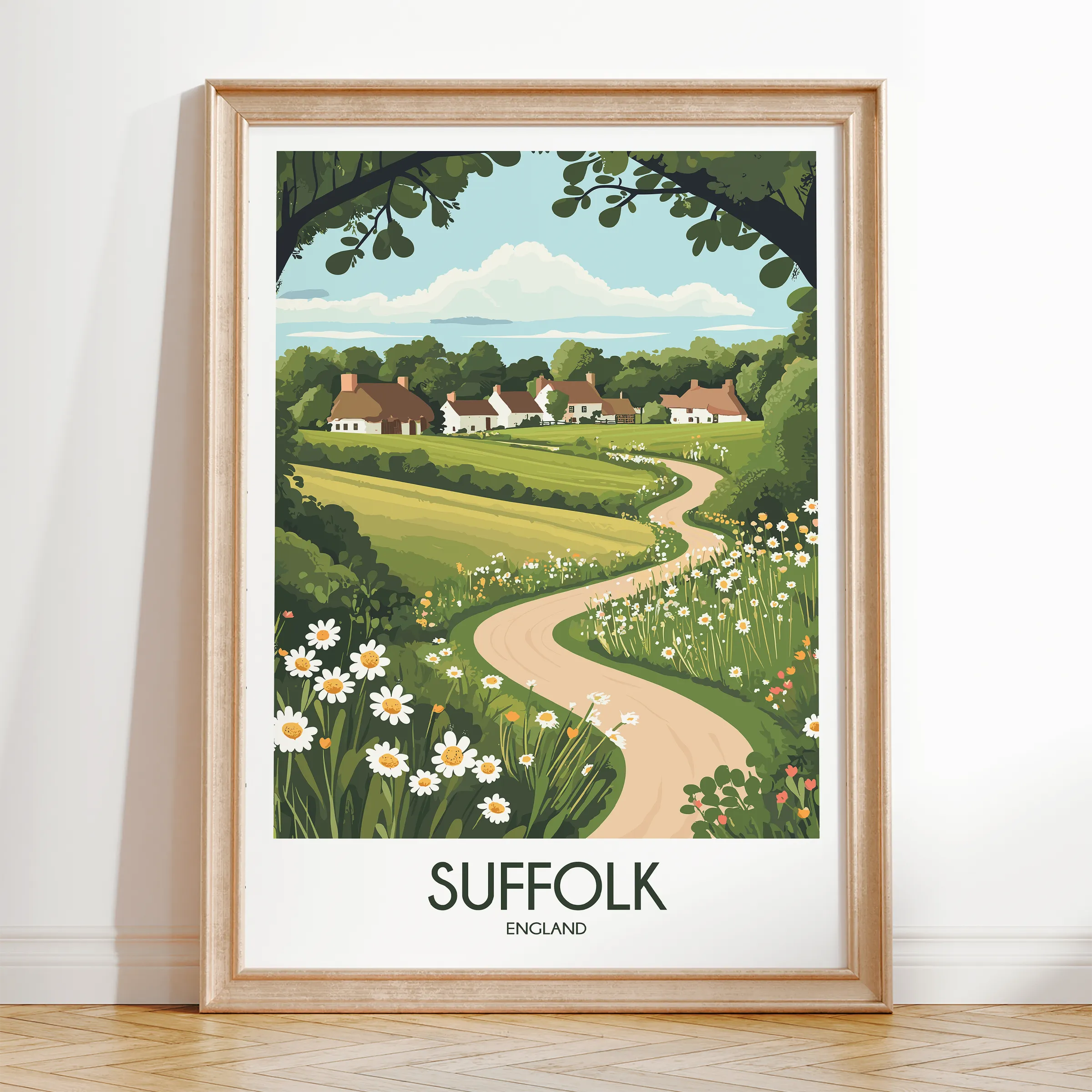 Suffolk Minimalist Wall Art