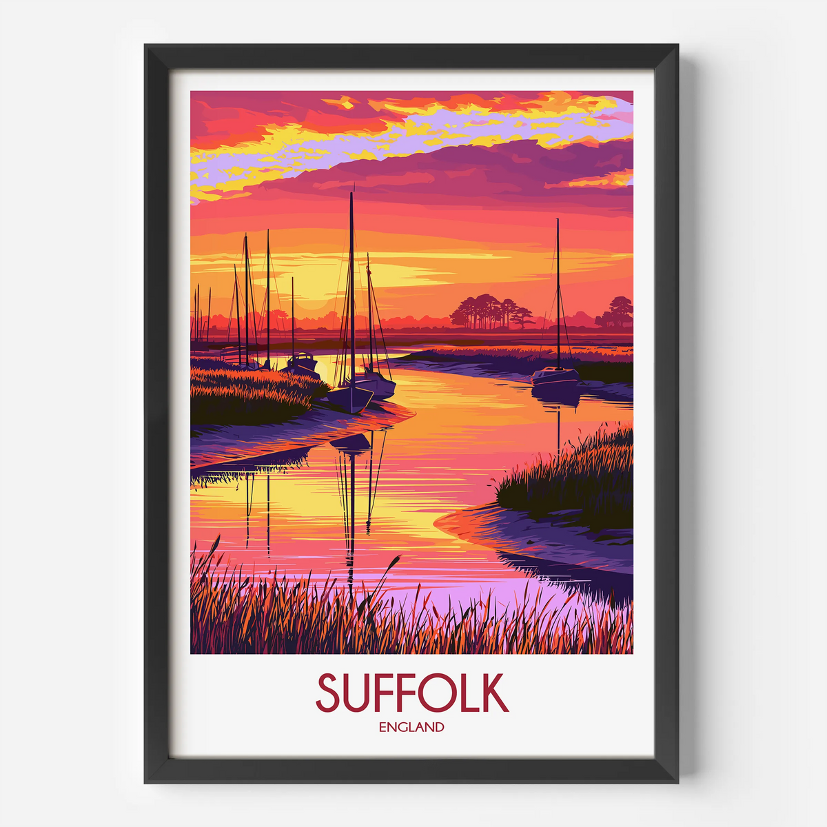 Suffolk Minimalist Wall Art