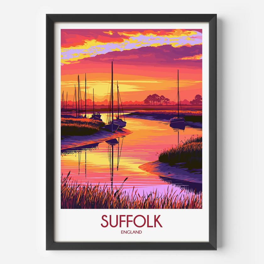 Suffolk Minimalist Wall Art