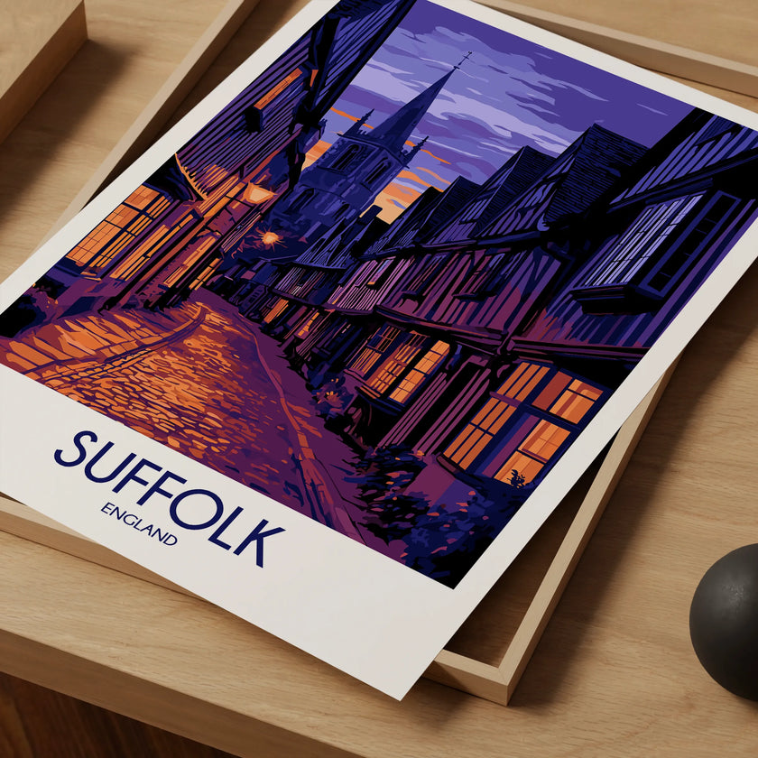 Suffolk Modern Travel Poster