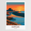 Suffolk Modern Travel Poster