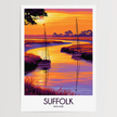 Suffolk Modern Travel Poster