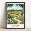 Suffolk Modern Travel Poster