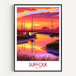 Suffolk Modern Travel Poster