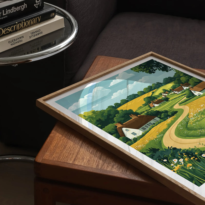 Suffolk Retro Travel Illustration