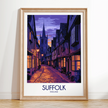 Suffolk Retro Travel Illustration