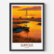Suffolk Retro Travel Illustration