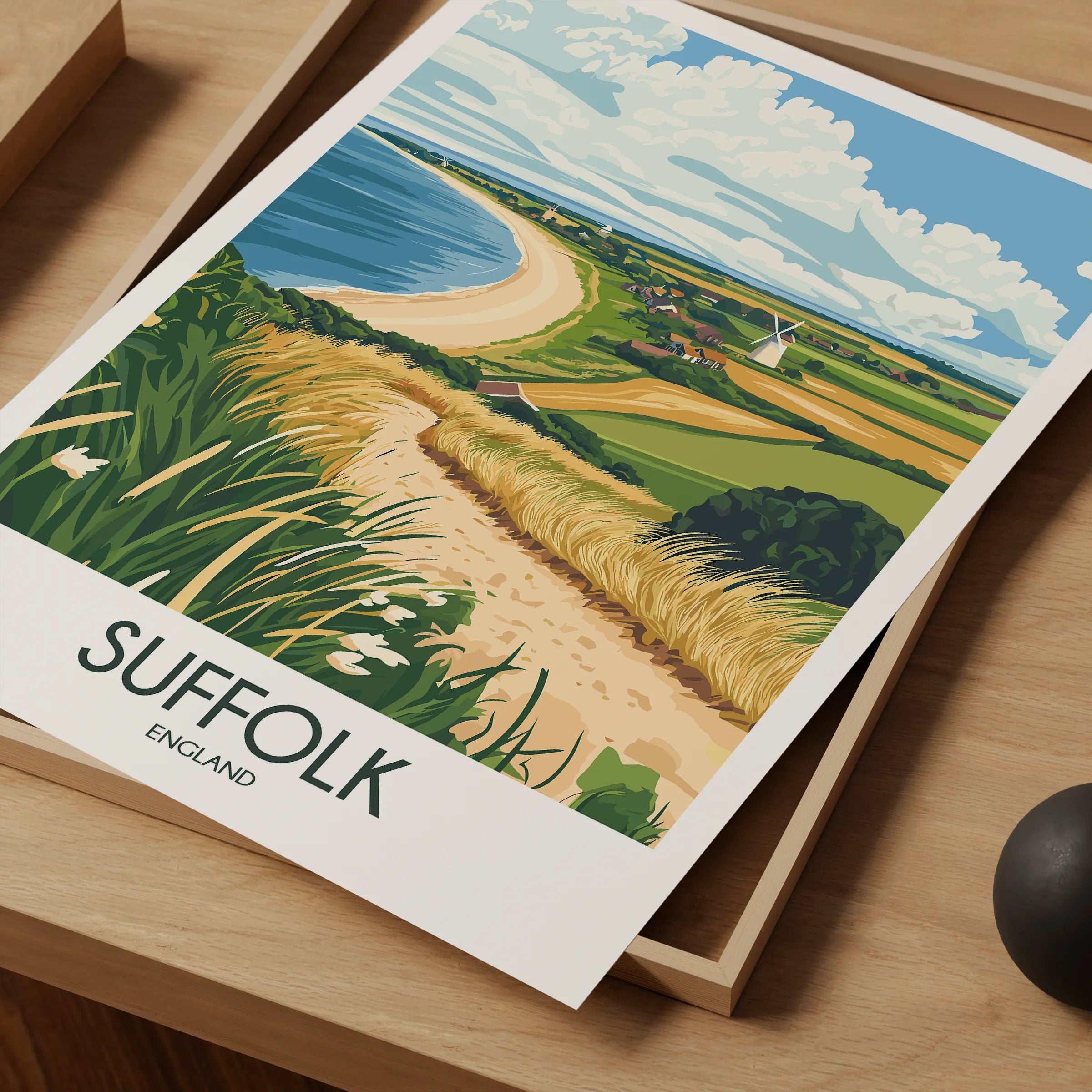 Suffolk Souvenir Poster Print