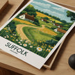 Suffolk Souvenir Poster Print