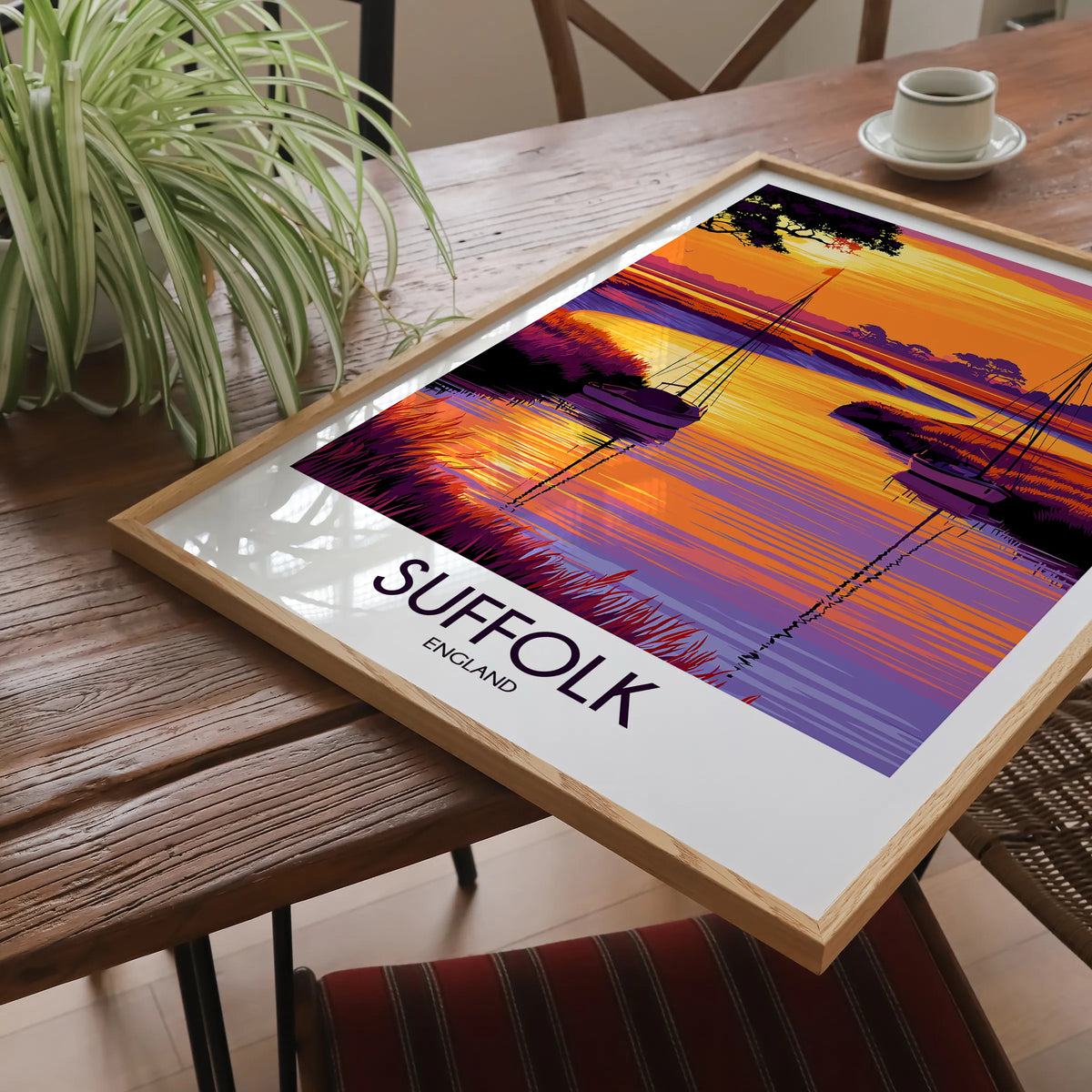 Suffolk Souvenir Poster Print