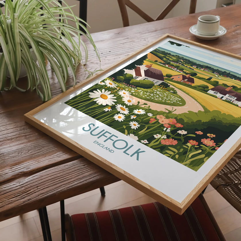 Suffolk Souvenir Poster Print