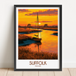 Suffolk Souvenir Poster Print