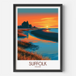 Suffolk Souvenir Poster Print
