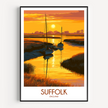 Suffolk Souvenir Poster Print