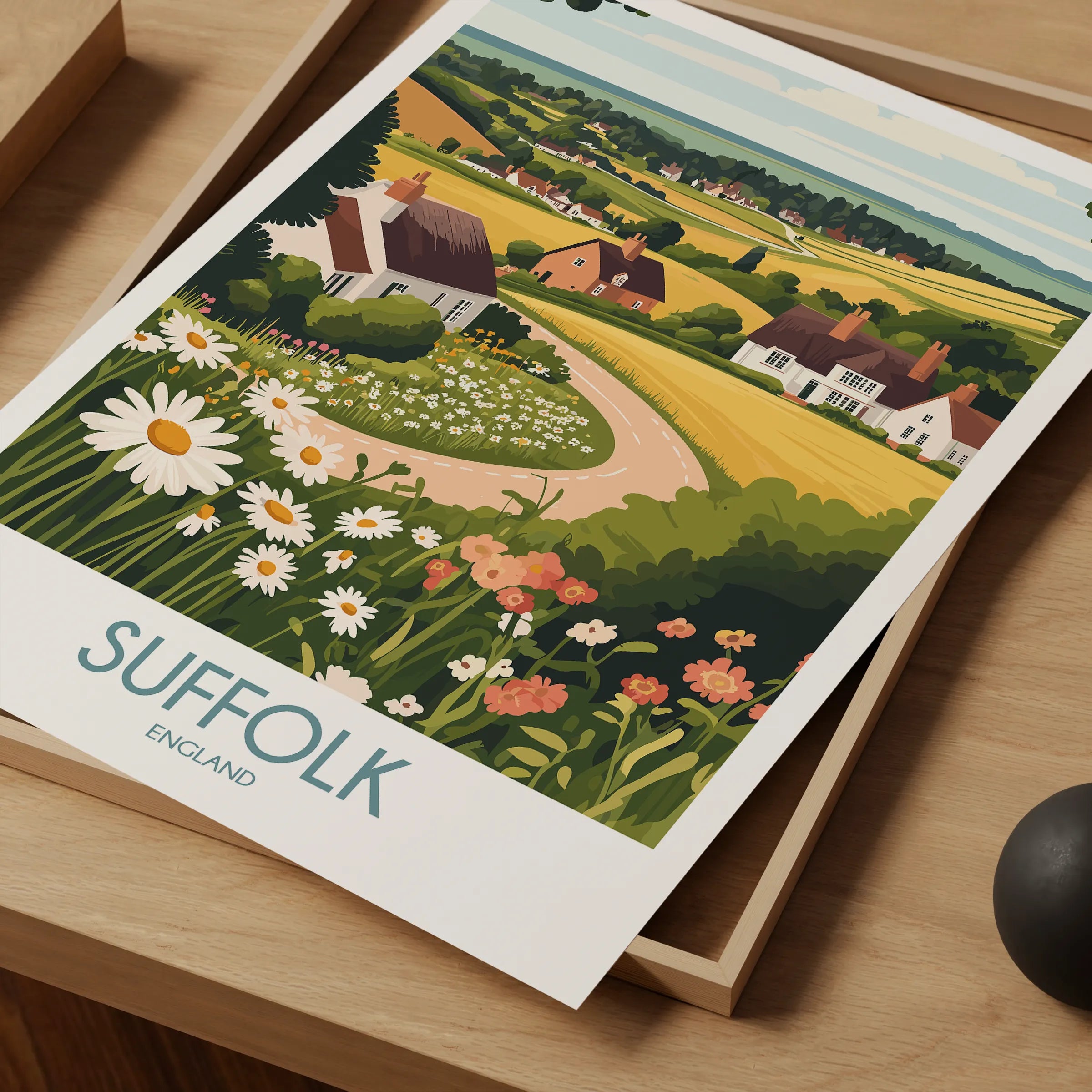 Suffolk Vintage Style Print