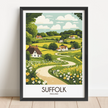 Suffolk Vintage Style Print