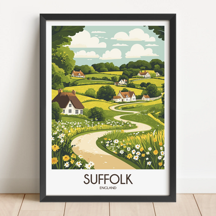 Suffolk Vintage Style Print
