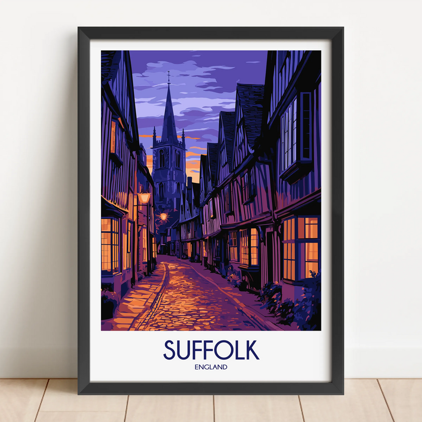 Suffolk Vintage Style Print