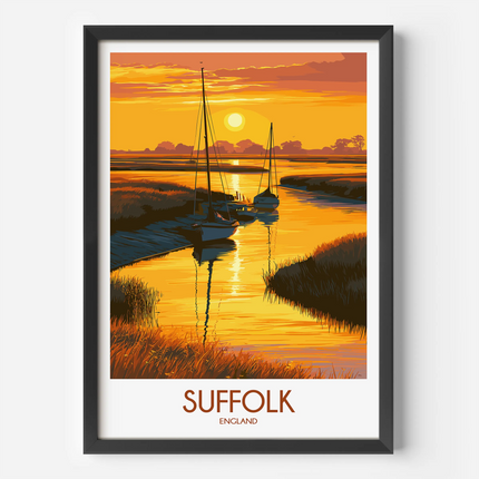 Suffolk Vintage Style Print