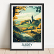 Surrey Souvenir Poster Print