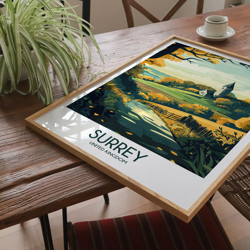 Surrey Vintage Style Print