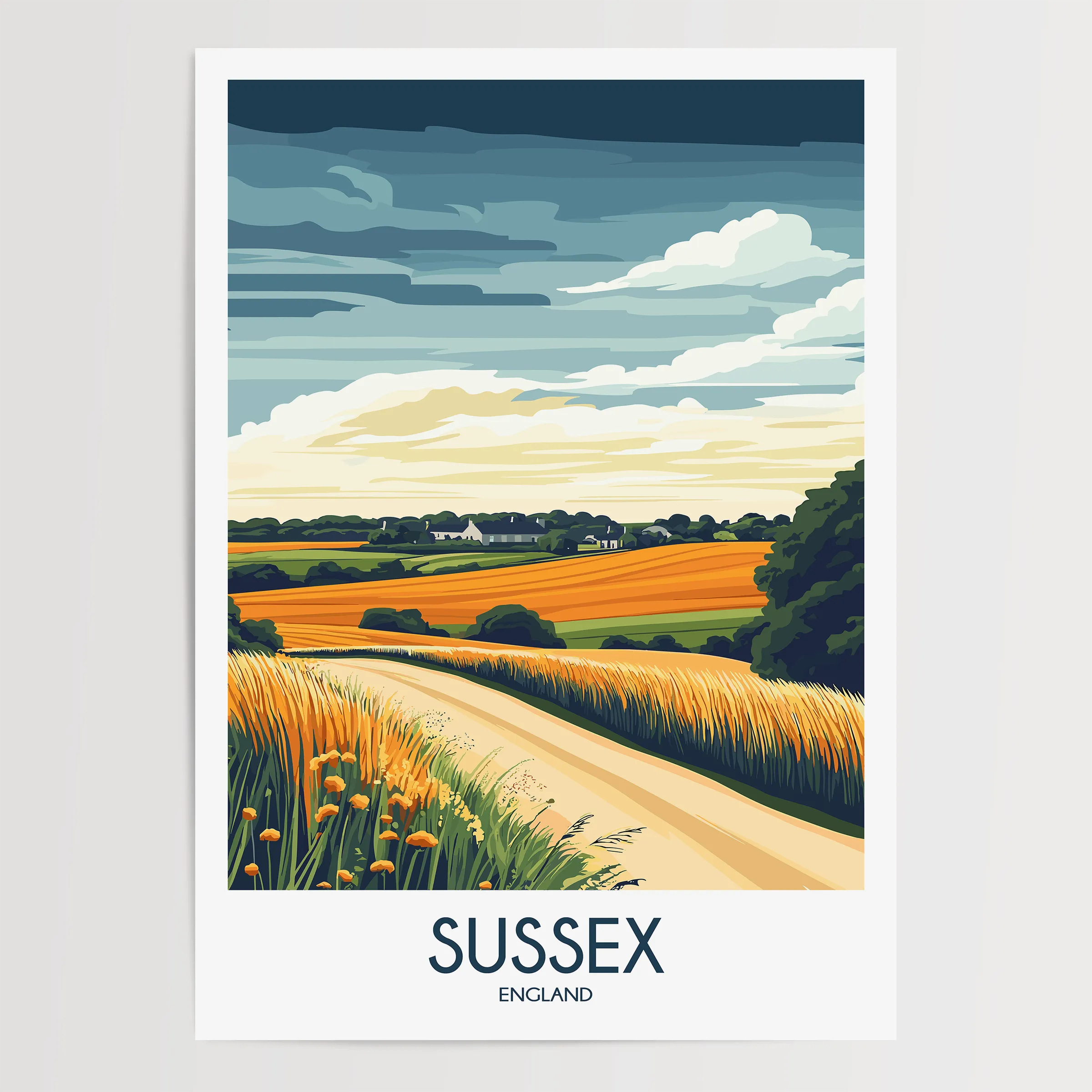 Sussex Minimalist Wall Art