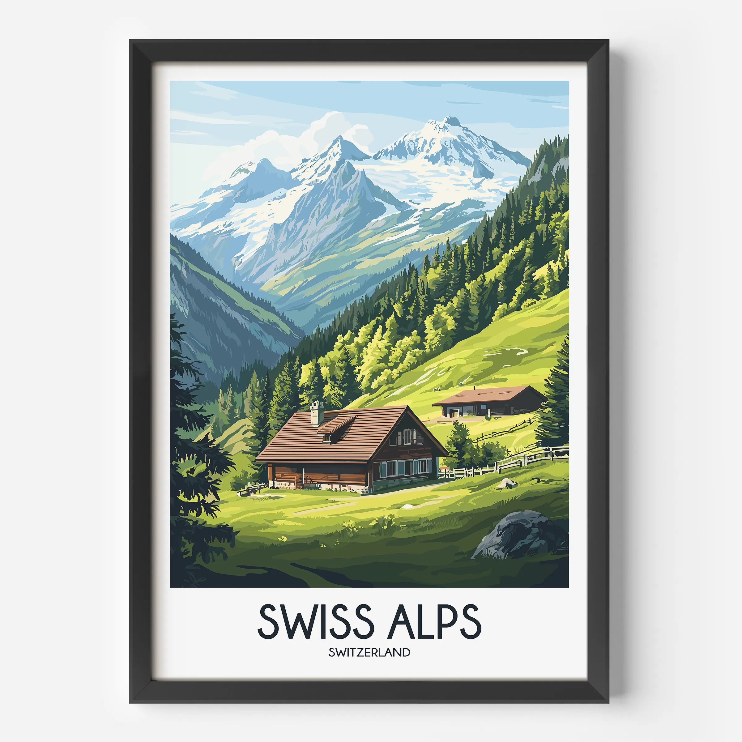 Swiss Alps Gallery Quality Print