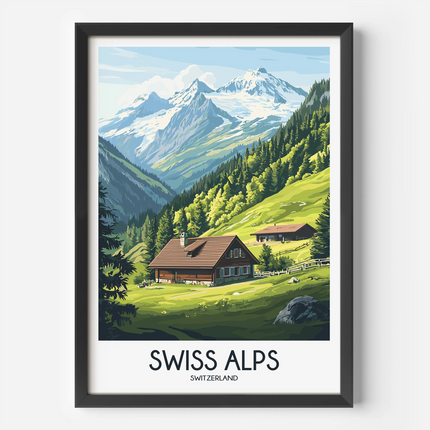 Swiss Alps Gallery Quality Print