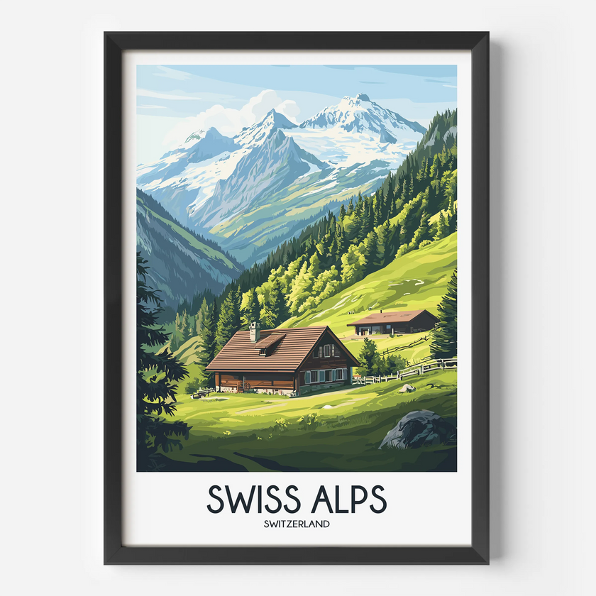Swiss Alps Gallery Quality Print