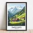 Swiss Alps Travel Memory Gift