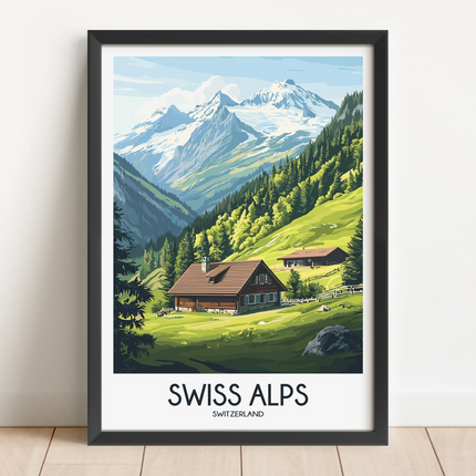 Swiss Alps Travel Memory Gift