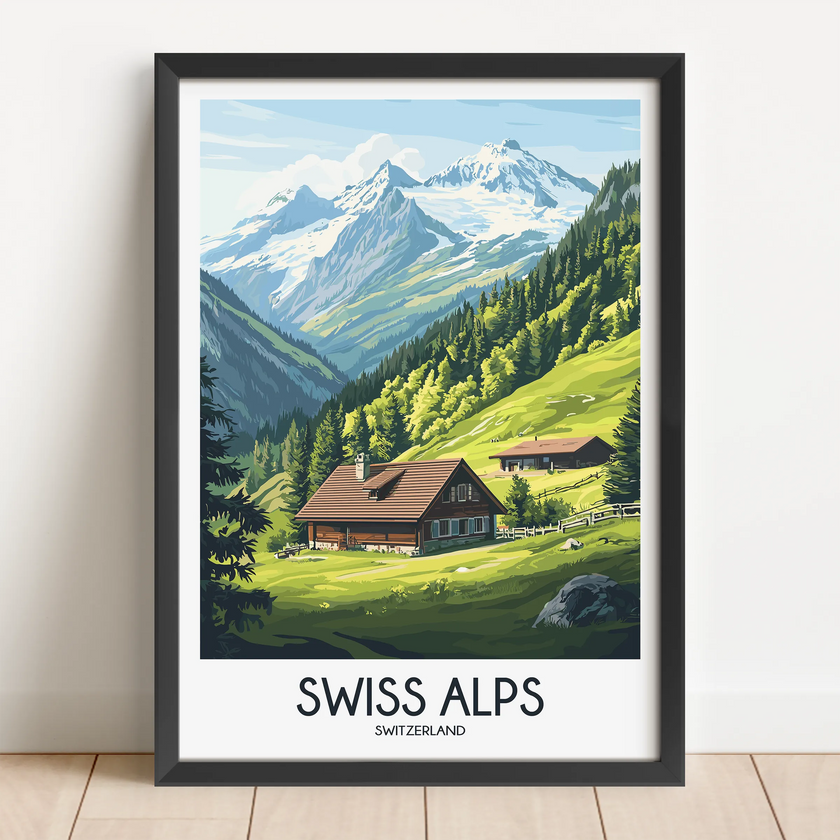 Swiss Alps Travel Memory Gift
