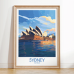 Sydney Retro Travel Illustration