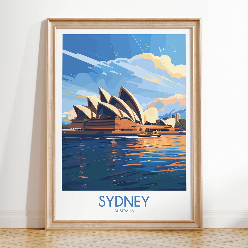 Sydney Retro Travel Illustration